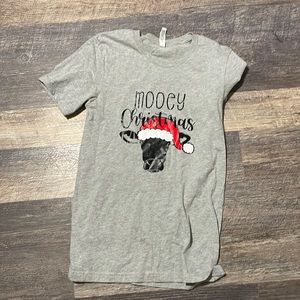 Christmas Cow Shirt size small